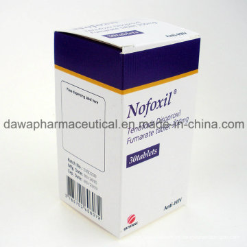 Medicamento anti-VIH Tenofovir Disoproxil Fumarate Tablet